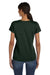 Fruit Of The Loom L3930R Womens HD Jersey Short Sleeve Crewneck T-Shirt Forest Green Back