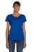 Fruit Of The Loom L3930R Womens HD Jersey Short Sleeve Crewneck T-Shirt Royal Blue Front