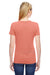Fruit Of The Loom L3930R Womens HD Jersey Short Sleeve Crewneck T-Shirt Heather Coral Red Back