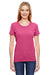 Fruit Of The Loom L3930R Womens HD Jersey Short Sleeve Crewneck T-Shirt Heather Pink Front