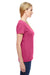 Fruit Of The Loom L3930R Womens HD Jersey Short Sleeve Crewneck T-Shirt Heather Pink Side