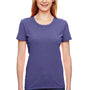 Fruit Of The Loom Womens HD Jersey Short Sleeve Crewneck T-Shirt - Heather Retro Purple
