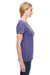 Fruit Of The Loom L3930R Womens HD Jersey Short Sleeve Crewneck T-Shirt Heather Purple Side