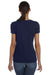 Fruit Of The Loom L39VR Womens HD Jersey Short Sleeve V-Neck T-Shirt Navy Blue Back