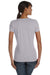 Fruit Of The Loom L39VR Womens HD Jersey Short Sleeve V-Neck T-Shirt Heather Grey Back