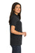 Port Authority L420 Womens Short Sleeve Polo Shirt Black Side
