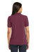 Port Authority L420 Womens Short Sleeve Polo Shirt Burgundy Back