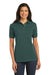 Port Authority L420 Womens Short Sleeve Polo Shirt Dark Green Front