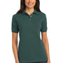Port Authority Womens Shrink Resistant Short Sleeve Polo Shirt - Dark Green - Closeout