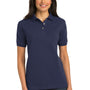 Port Authority Womens Shrink Resistant Short Sleeve Polo Shirt - Navy Blue