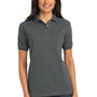Port Authority Womens Shrink Resistant Short Sleeve Polo Shirt - Steel Grey
