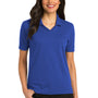 Port Authority Womens Rapid Dry Moisture Wicking Short Sleeve Polo Shirt - Royal Blue