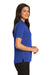 Port Authority L455 Womens Rapid Dry Moisture Wicking Short Sleeve Polo Shirt Royal Blue Side