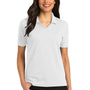 Port Authority Womens Rapid Dry Moisture Wicking Short Sleeve Polo Shirt - White