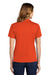 Sport-Tek L469 Womens Dri-Mesh Moisture Wicking Short Sleeve Polo Shirt Orange Back