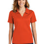 Sport-Tek Womens Dri-Mesh Moisture Wicking Short Sleeve Polo Shirt - Bright Orange - Closeout