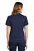 Sport-Tek L469 Womens Dri-Mesh Moisture Wicking Short Sleeve Polo Shirt Navy Blue Back