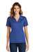 Sport-Tek L469 Womens Dri-Mesh Moisture Wicking Short Sleeve Polo Shirt Royal Blue Front