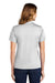 Sport-Tek L469 Womens Dri-Mesh Moisture Wicking Short Sleeve Polo Shirt White Back