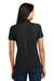 Sport-Tek L474 Womens Dri-Mesh Moisture Wicking Short Sleeve Polo Shirt Black Back