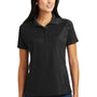 Sport-Tek Womens Dri-Mesh Moisture Wicking Short Sleeve Polo Shirt - Black