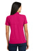 Sport-Tek L474 Womens Dri-Mesh Moisture Wicking Short Sleeve Polo Shirt Fuchsia Pink Back
