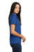 Sport-Tek L474 Womens Dri-Mesh Moisture Wicking Short Sleeve Polo Shirt Royal Blue Side