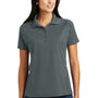 Sport-Tek Womens Dri-Mesh Moisture Wicking Short Sleeve Polo Shirt - Steel Grey
