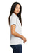 Sport-Tek L474 Womens Dri-Mesh Moisture Wicking Short Sleeve Polo Shirt White Side