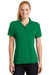 Sport-Tek L475 Womens Dry Zone Moisture Wicking Short Sleeve Polo Shirt Kelly Green Front
