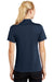 Sport-Tek L475 Womens Dry Zone Moisture Wicking Short Sleeve Polo Shirt Navy Blue Back