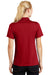 Sport-Tek L475 Womens Dry Zone Moisture Wicking Short Sleeve Polo Shirt Red Back