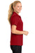 Sport-Tek L475 Womens Dry Zone Moisture Wicking Short Sleeve Polo Shirt Red Side