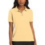 Port Authority Womens Silk Touch Wrinkle Resistant Short Sleeve Polo Shirt - Banana Yellow