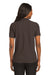 Port Authority L500 Womens Silk Touch Wrinkle Resistant Short Sleeve Polo Shirt Coffee Brown Back