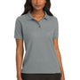 Port Authority Womens Silk Touch Wrinkle Resistant Short Sleeve Polo Shirt - Cool Grey