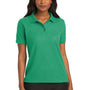 Port Authority Womens Silk Touch Wrinkle Resistant Short Sleeve Polo Shirt - Court Green - Closeout