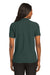 Port Authority L500 Womens Silk Touch Wrinkle Resistant Short Sleeve Polo Shirt Dark Green Back