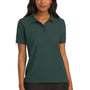 Port Authority Womens Silk Touch Wrinkle Resistant Short Sleeve Polo Shirt - Dark Green