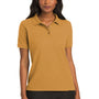 Port Authority Womens Silk Touch Wrinkle Resistant Short Sleeve Polo Shirt - Gold