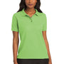 Port Authority Womens Silk Touch Wrinkle Resistant Short Sleeve Polo Shirt - Lime Green