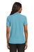 Port Authority L500 Womens Silk Touch Wrinkle Resistant Short Sleeve Polo Shirt Maui Blue Back