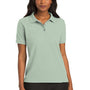 Port Authority Womens Silk Touch Wrinkle Resistant Short Sleeve Polo Shirt - Mint Green - Closeout