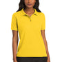 Port Authority Womens Silk Touch Wrinkle Resistant Short Sleeve Polo Shirt - Sunflower Yellow