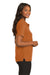 Port Authority L500 Womens Silk Touch Wrinkle Resistant Short Sleeve Polo Shirt Texas Orange Side