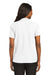 Port Authority L500 Womens Silk Touch Wrinkle Resistant Short Sleeve Polo Shirt White Back