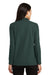 Port Authority L500LS Womens Silk Touch Wrinkle Resistant Long Sleeve Polo Shirt Dark Green Back