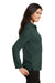 Port Authority L500LS Womens Silk Touch Wrinkle Resistant Long Sleeve Polo Shirt Dark Green Side