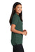 Port Authority L510 Womens Moisture Wicking Short Sleeve Polo Shirt Dark Green Side