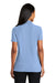 Port Authority L510 Womens Moisture Wicking Short Sleeve Polo Shirt Light Blue Back
